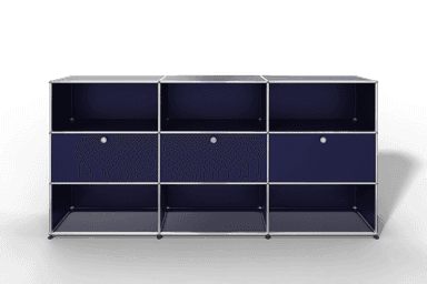 USM Haller Highboard mit 3 Klapptüren und 6 offenen Fächern Produktbild