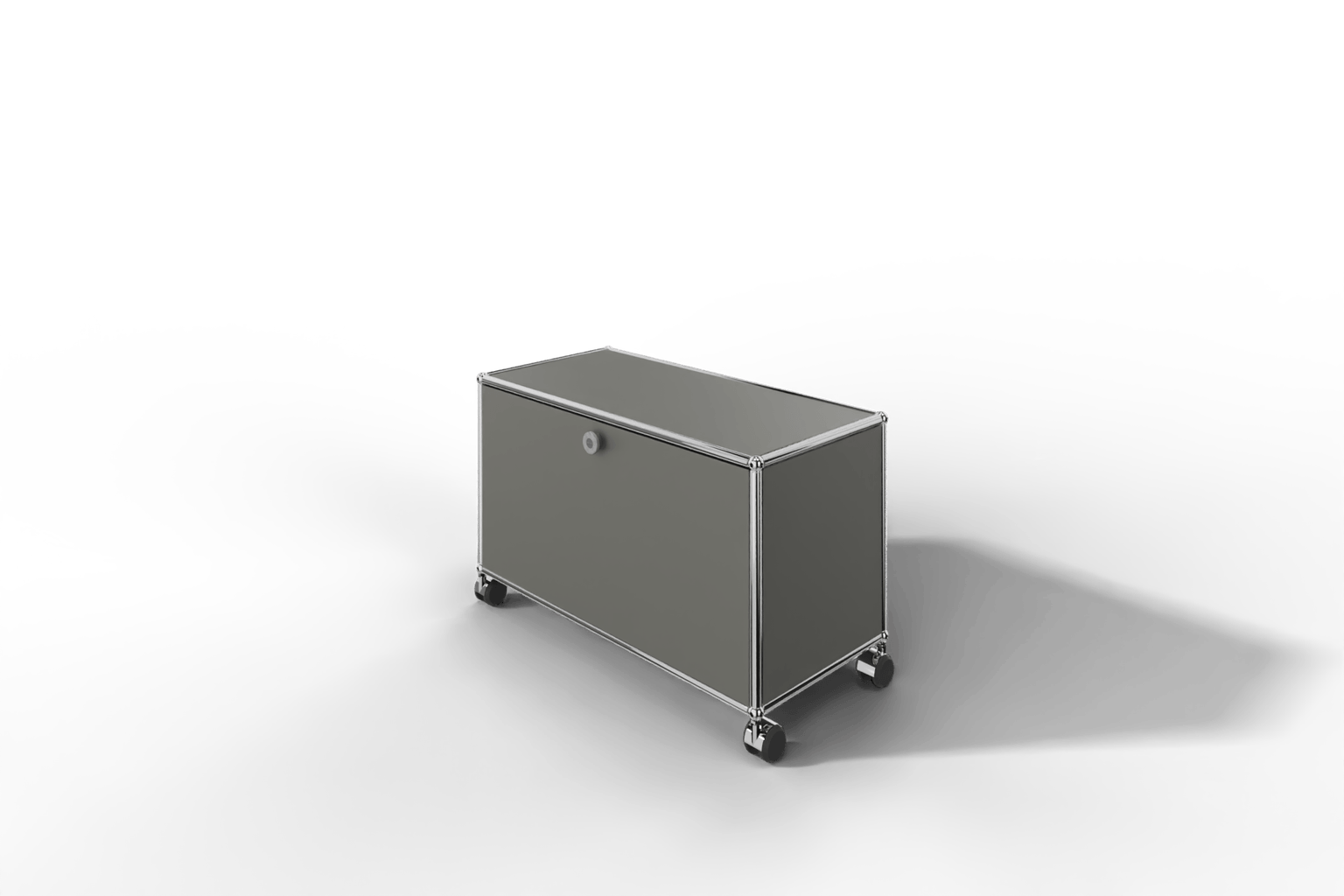 USM Haller Lowboard klein mit einer Klapptüre - auf Rollen Produktbild