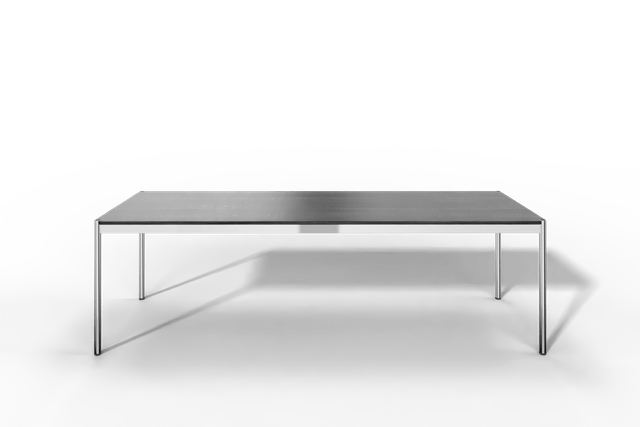 USM Haller Tisch, Tiefe 750 mm, Holz furniert, geölt / lackiert, Oberfläche wählbar, Länge wählbar