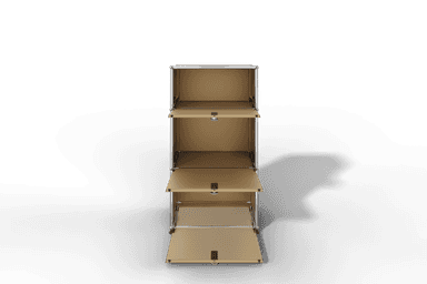 USM Haller schmales Highboard mit 3 Klapptüren. Produktbild