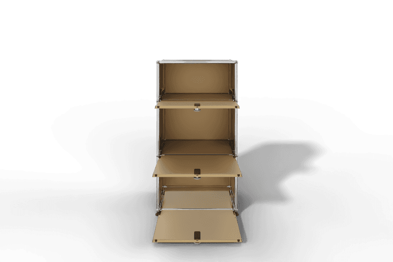 USM Haller schmales Highboard mit 3 Klapptüren. Produktbild