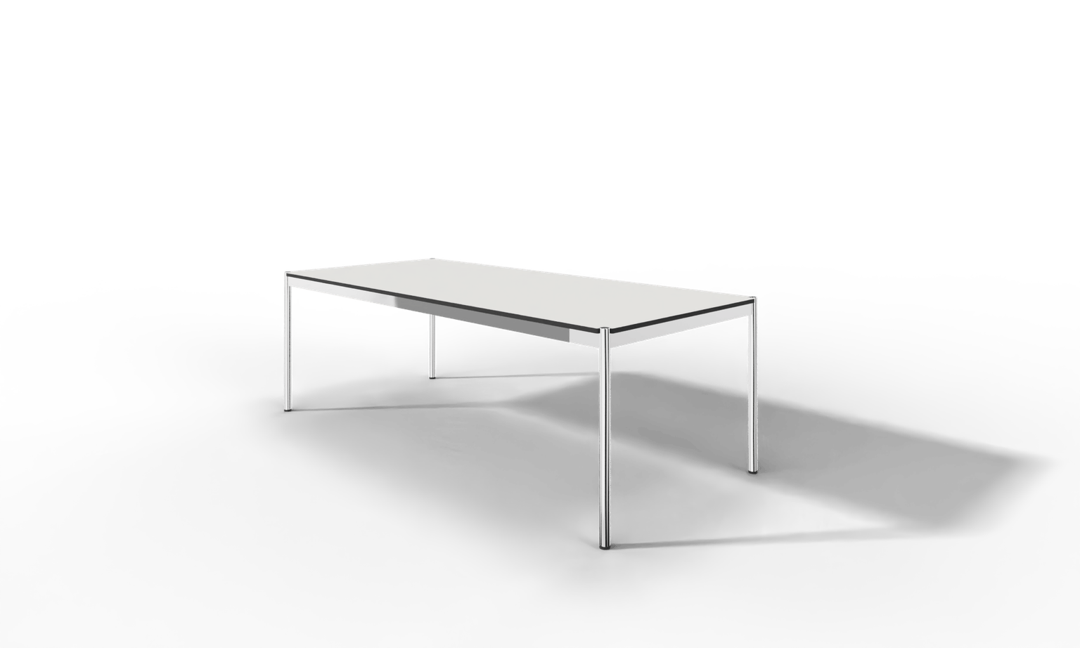 USM Haller Tisch, Tiefe 1000 mm, in Fenix, aus 3 Farben wählbar, Tischlänge wählbar Produktbild