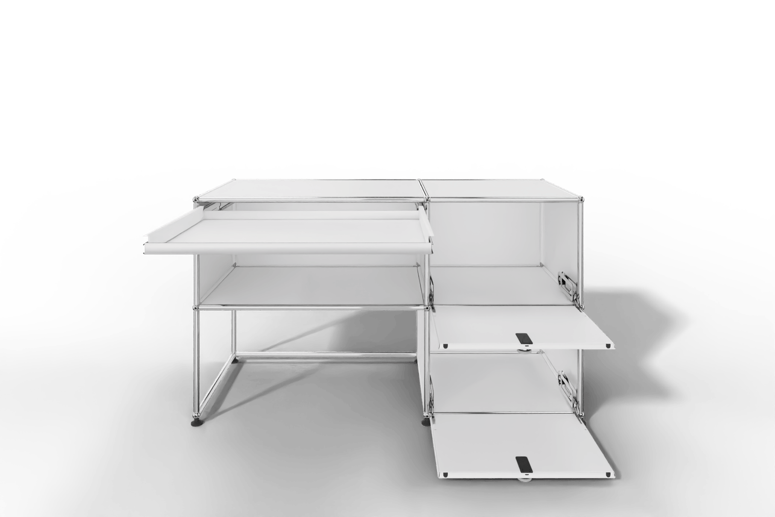 USM Haller Arbeitsplatz mit zwei Klapptüren Produktbild