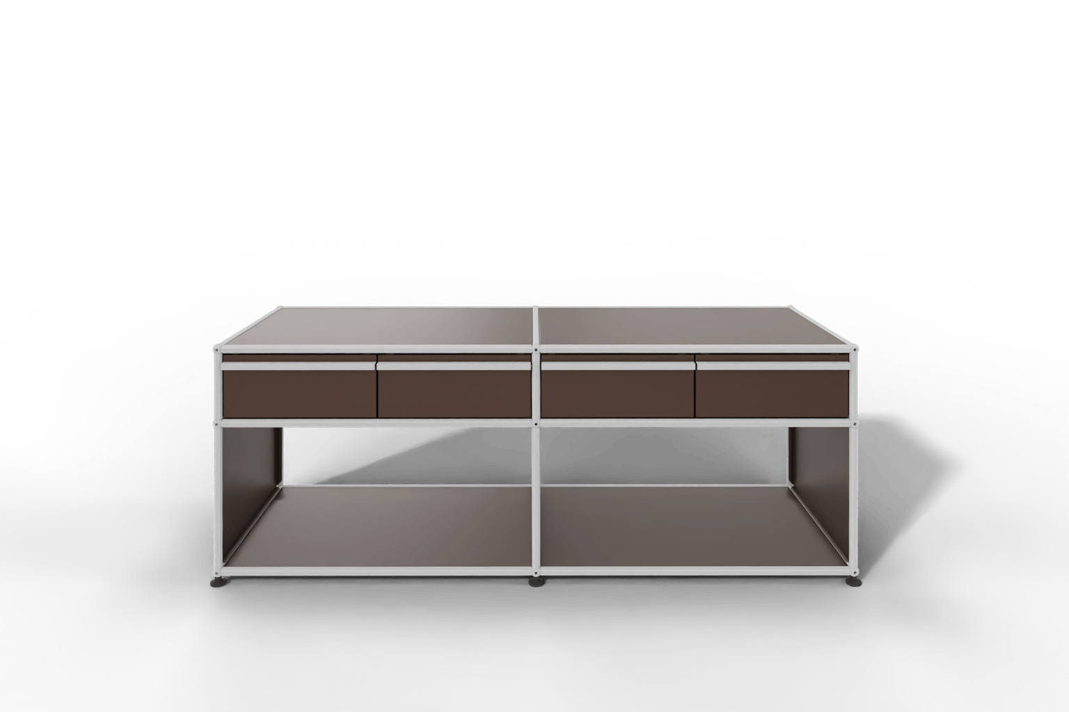 USM Haller Sideboard, mit 4 Schubladen A6 und 2 offenen Fächern. Tiefe 50 cm. Produktbild