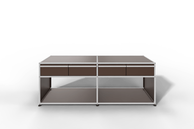 USM Haller Sideboard, mit 4 Schubladen A6 und 2 offenen Fächern. Tiefe 50 cm.