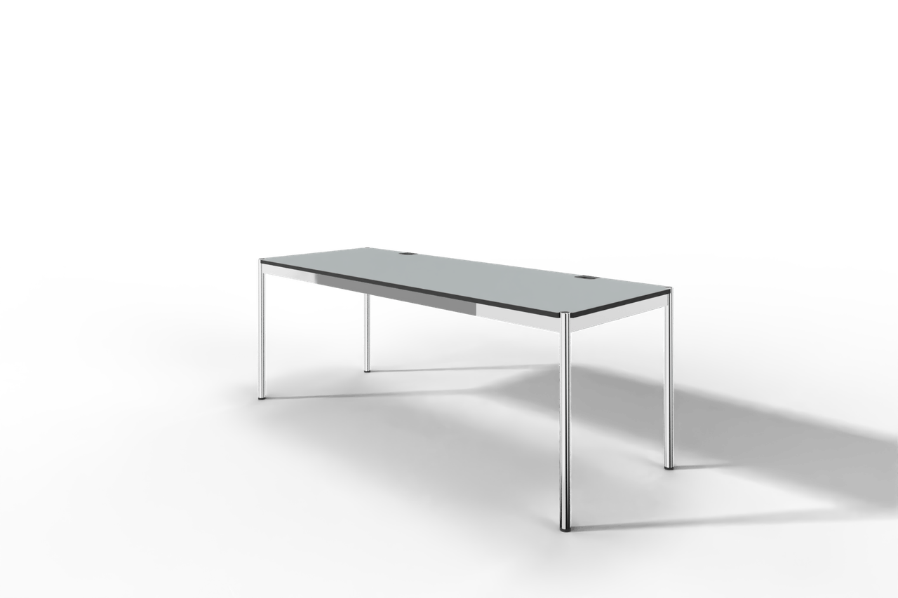 USM Haller Tisch Plus,Tiefe 750 mm, Oberfläche Linoleum Produktbild
