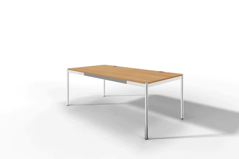 USM Haller Tisch Plus,Tiefe 1000 mm, Oberfläche Holz furniert Produktbild