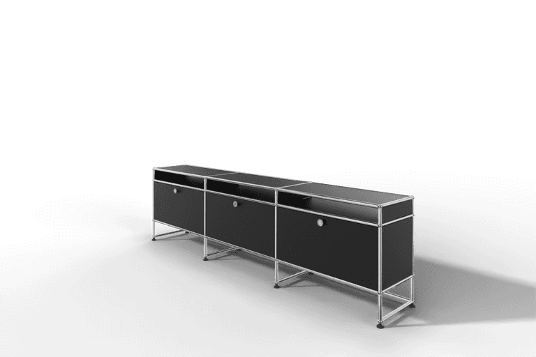 USM Haller TV-Lowboard, von Paul Schärer & Fritz Haller Produktbild