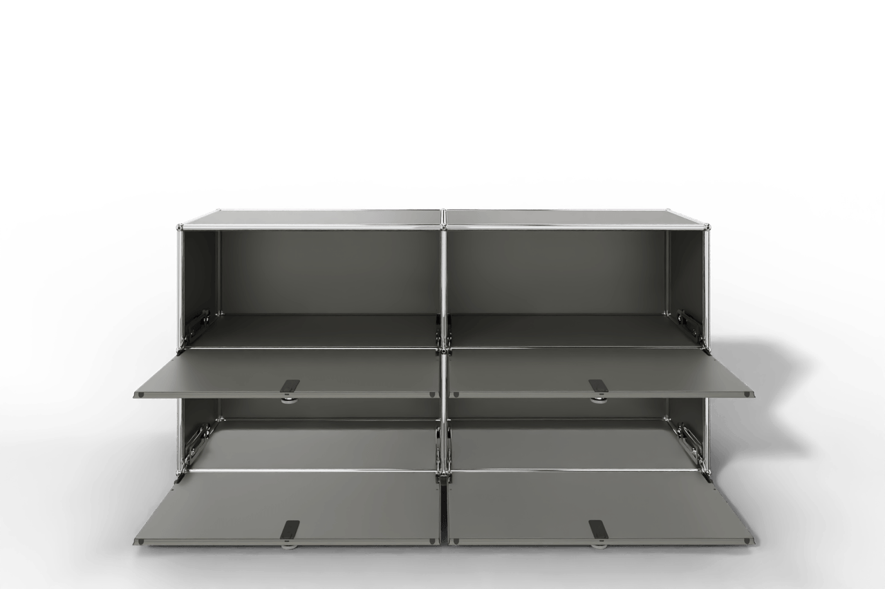 Farbe wählbar - USM Haller Sideboard, mit 4 Klapptüren Produktbild