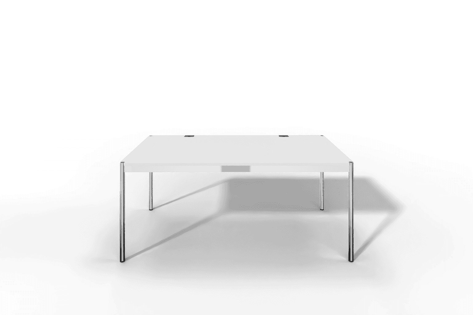 USM Haller Tisch Plus,Tiefe 1000 mm, Oberfläche MDF reinweiss Produktbild