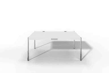 USM Haller Tisch Plus,Tiefe 1000 mm, Oberfläche MDF reinweiss Produktbild