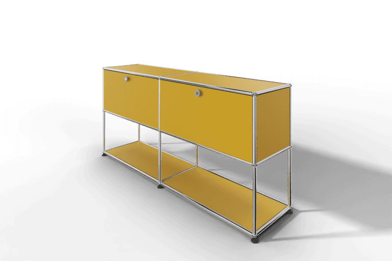 USM Haller Sideboard, 2 Klapptüren, untere Ebene offen Produktbild