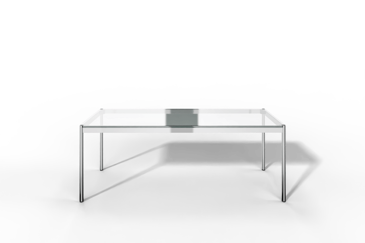 USM Haller Glastisch, Tiefe 750 mm, Länge wählbar Produktbild