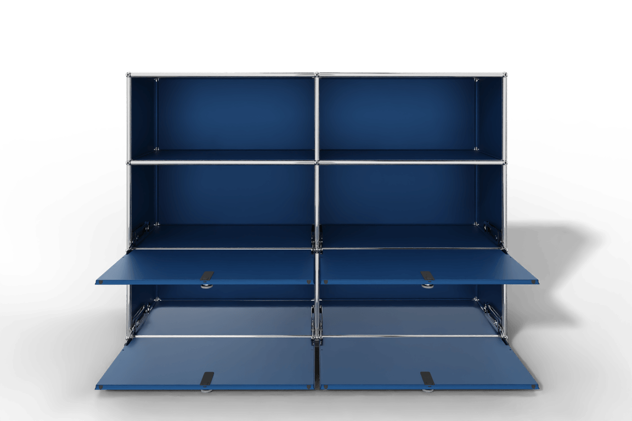 USM Haller Highboard mit 4 Klapptüren und 2 offenen Fächern Produktbild