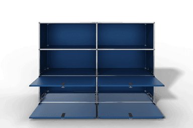 USM Haller Highboard mit 4 Klapptüren und 2 offenen Fächern Produktbild