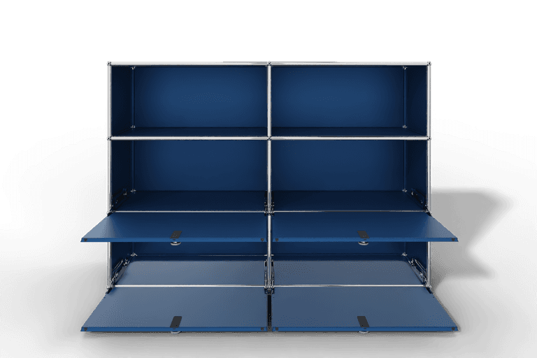 USM Haller Highboard mit 4 Klapptüren und 2 offenen Fächern Produktbild