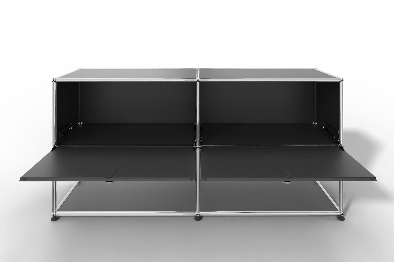 USM Haller Sideboard, 2 Klapptüren, untere Ebene offen Produktbild