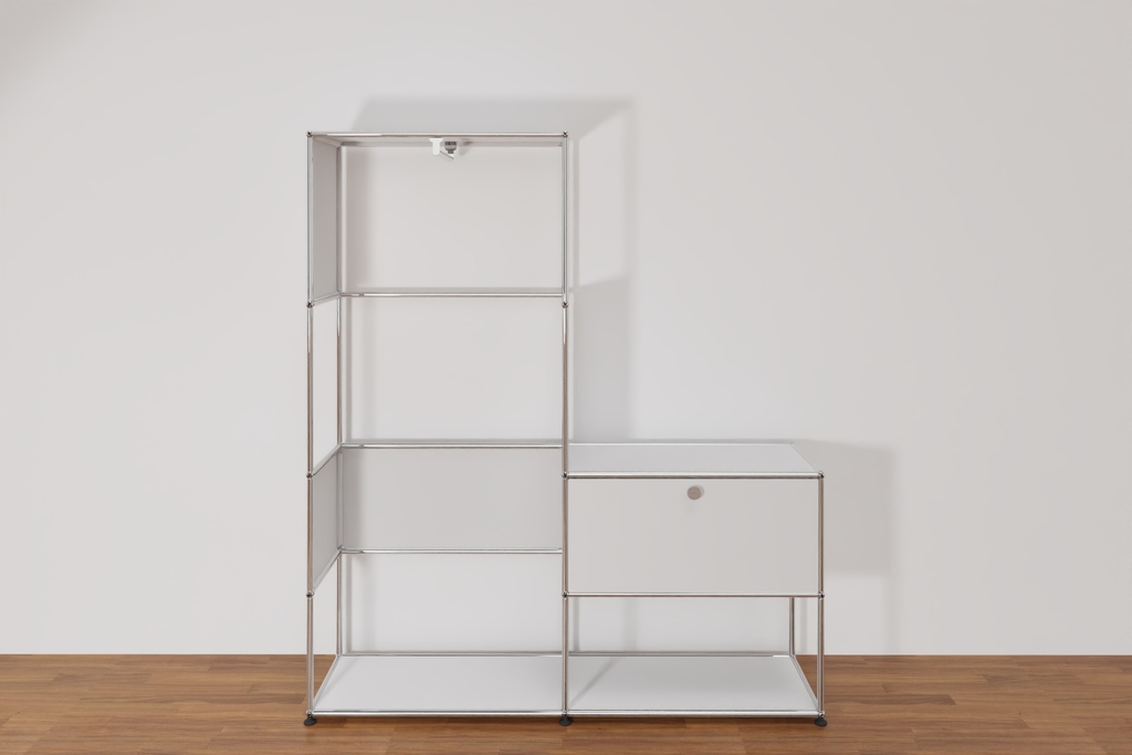 Original USM Haller Garderobe, 24-reinweiss