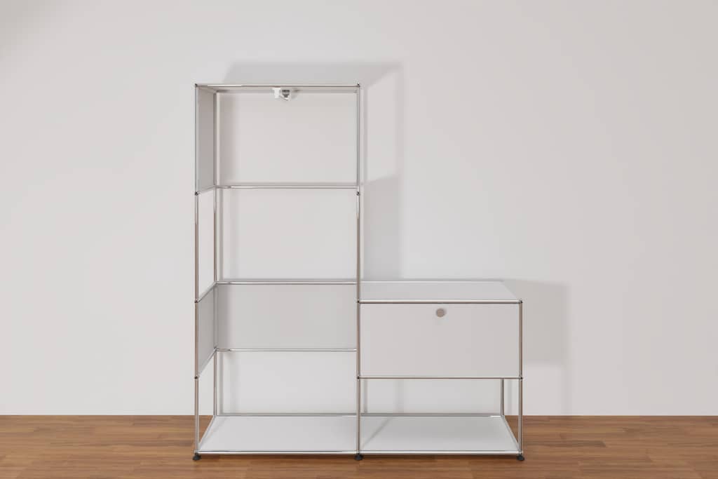 Original USM Haller Garderobe, 24-reinweiss