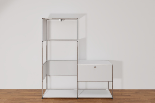 Original USM Haller Garderobe, 24-reinweiss