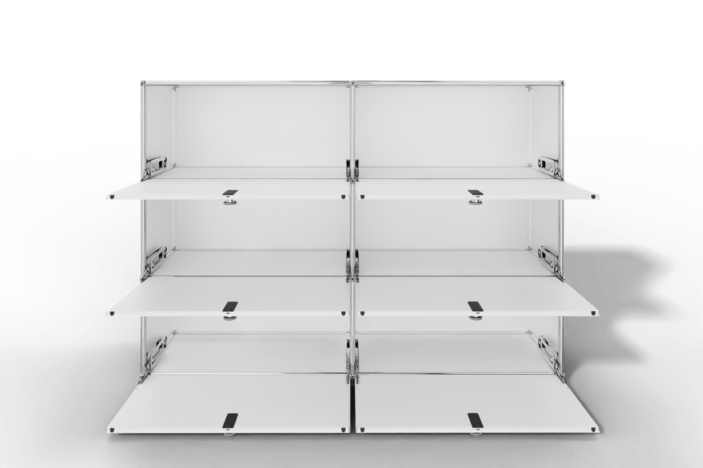 USM Haller Highboard, mit 6 Klapptüren, von Paul Schärer & Fritz Haller Produktbild