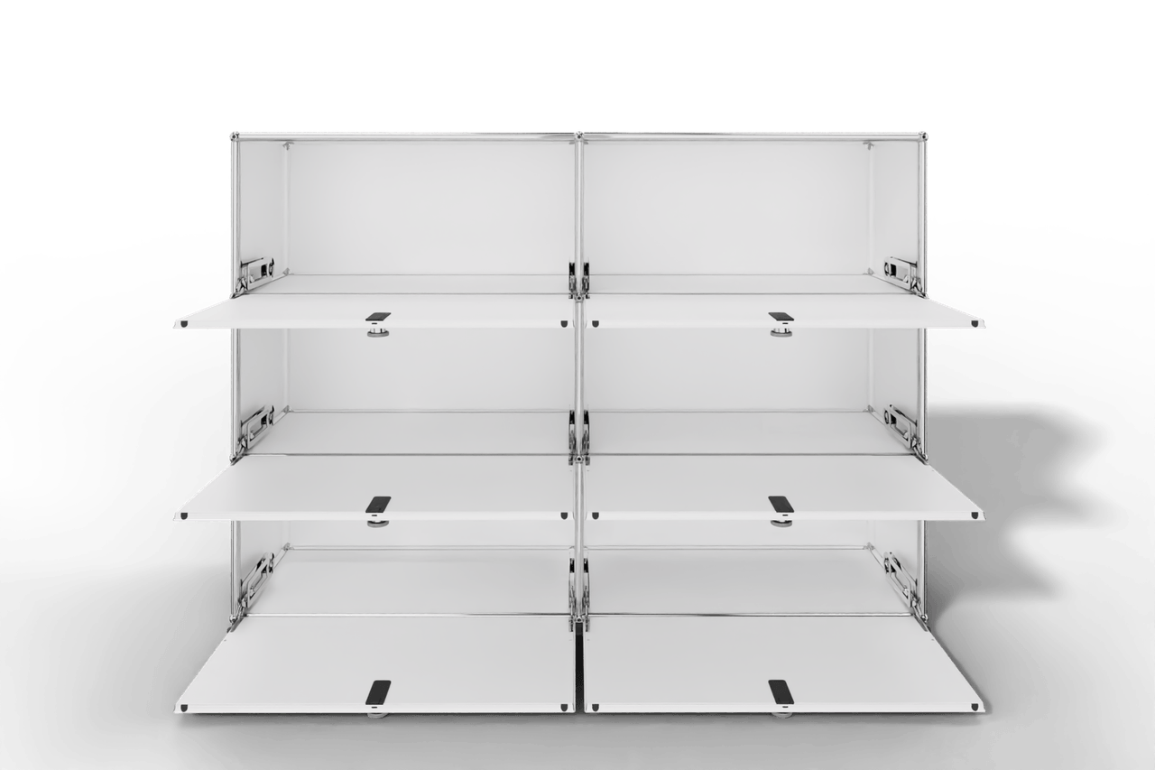 USM Haller Highboard, mit 6 Klapptüren, von Paul Schärer & Fritz Haller Produktbild