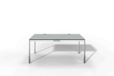 USM Haller Tisch Plus,Tiefe 750 mm, Oberfläche Linoleum Produktbild