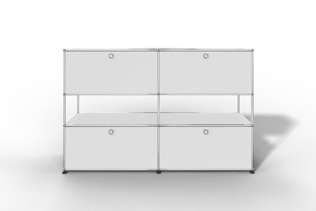 USM Haller Highboard mit 4 Klapptüren und offener Ebene