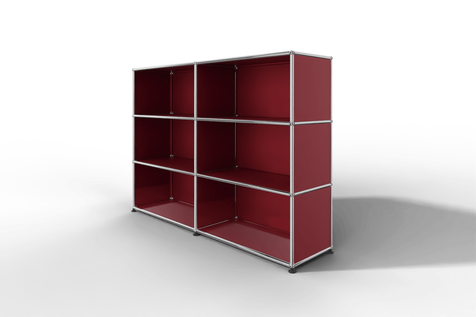 USM Haller Highboard mit 6 offenen Fächern in 14 Farben Produktbild