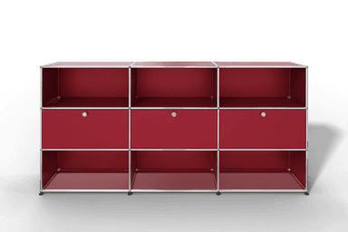 USM Haller Highboard mit 3 Klapptüren und 6 offenen Fächern Produktbild