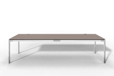 USM Haller Tisch Plus,Tiefe 750 mm, Oberfläche Linoleum Produktbild