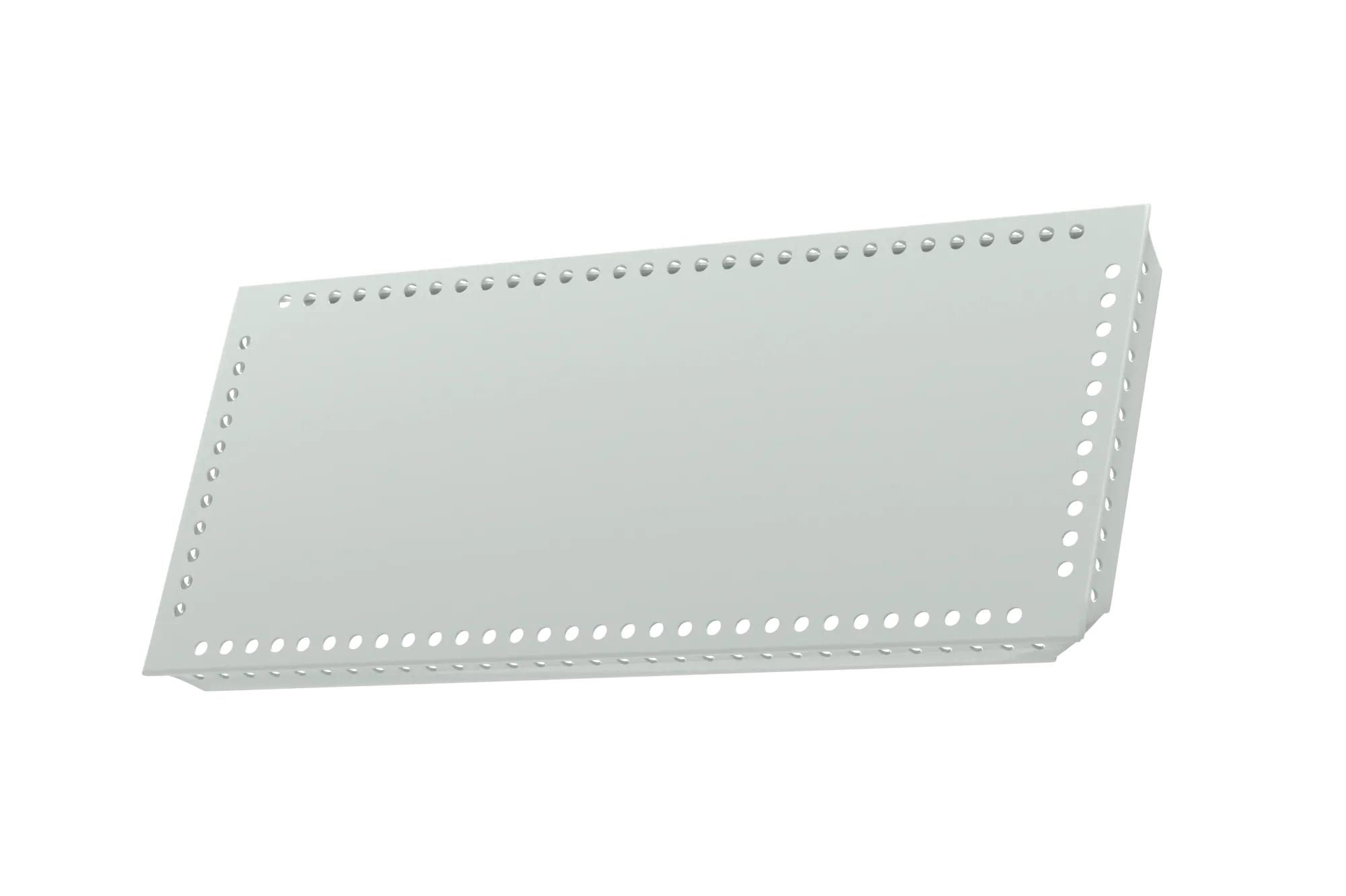 USM Haller Tablar Gelocht Lichtgrau 150x350 Produktbild