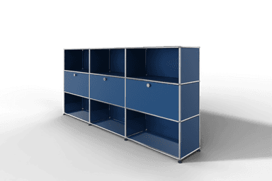 USM Haller Highboard mit 3 Klapptüren und 6 offenen Fächern Produktbild
