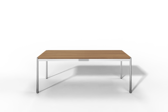 USM Haller Tisch, Tiefe 750 mm, Holz furniert, geölt / lackiert, Oberfläche wählbar, Länge wählbar