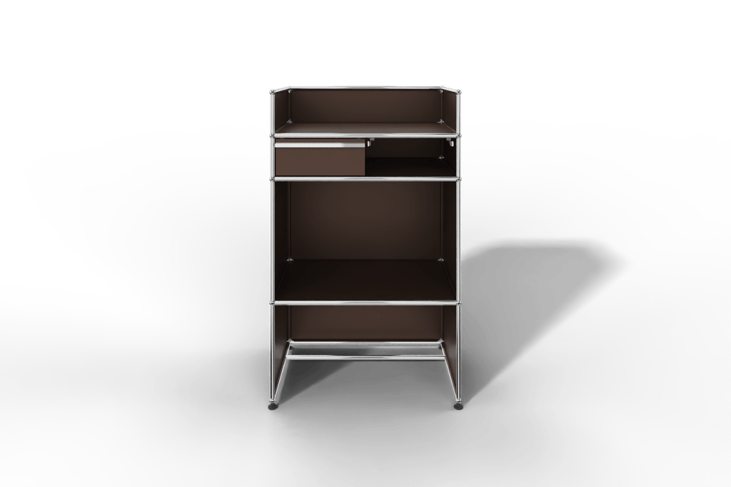 USM Haller Steharbeitsplatz mit Schubkasten A6 und Stifteinlage Produktbild