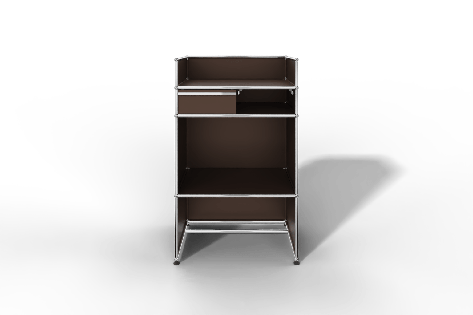 USM Haller Steharbeitsplatz mit Schubkasten A6 und Stifteinlage Produktbild