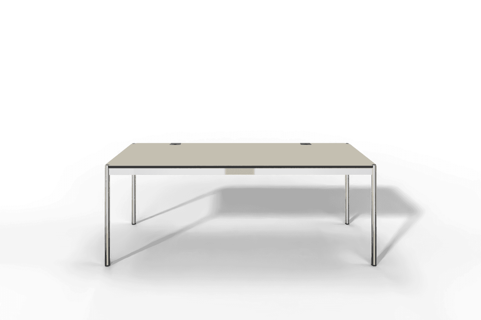 USM Haller Tisch Plus,Tiefe 750 mm, Oberfläche Linoleum Produktbild