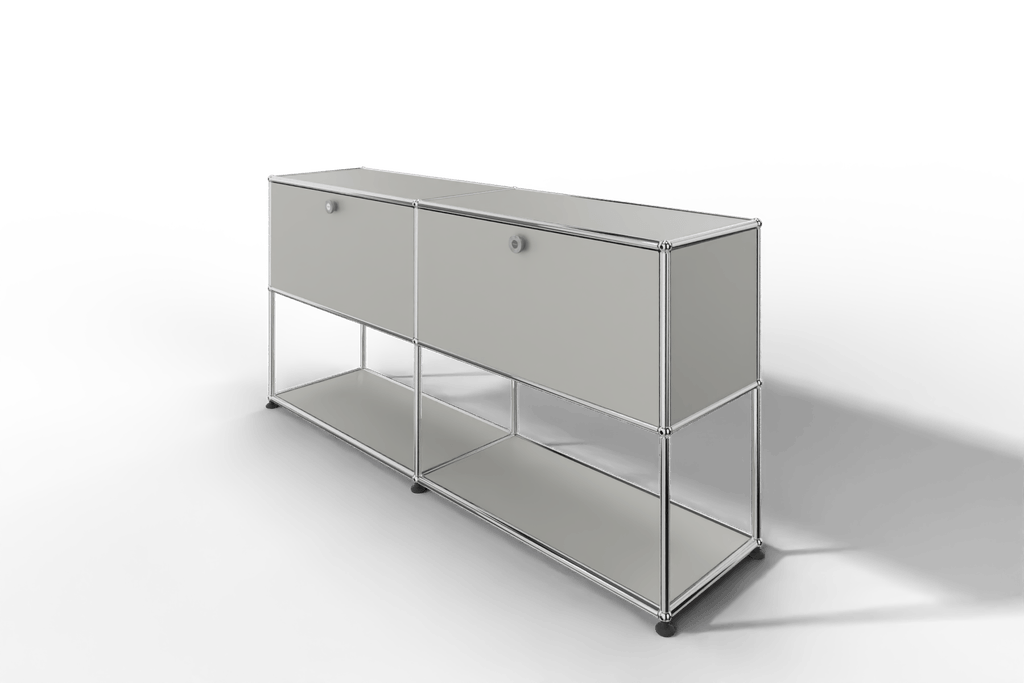 USM Haller Sideboard, 2 Klapptüren, untere Ebene offen Produktbild