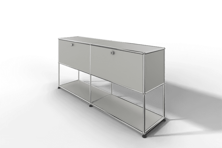 USM Haller Sideboard, 2 Klapptüren, untere Ebene offen Produktbild