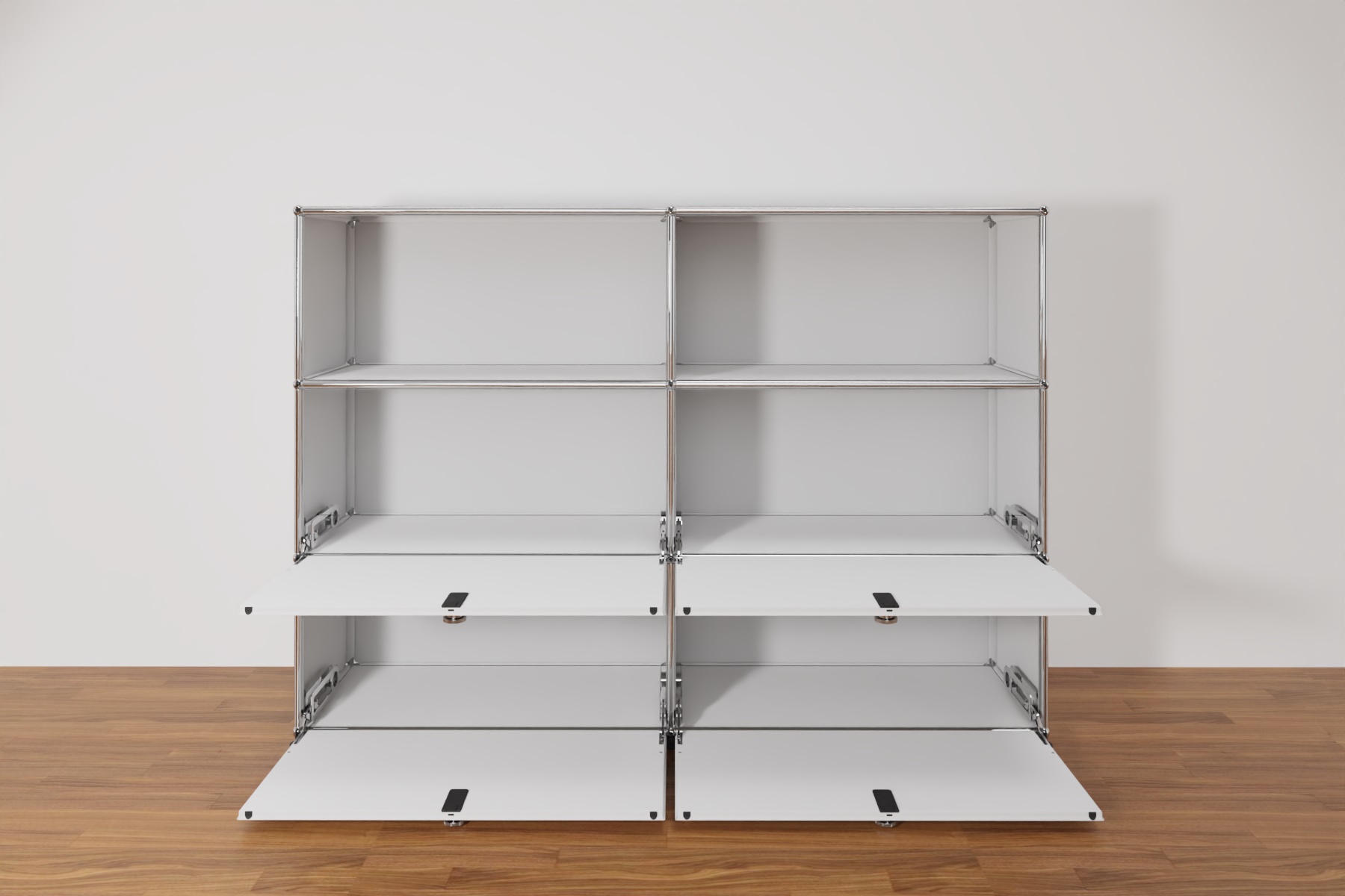 Original USM Haller Highboard mit 4 Klapptüren, Ausstellungsstück Produktbild