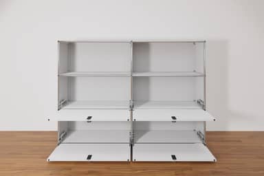 Original USM Haller Highboard mit 4 Klapptüren, Ausstellungsstück Produktbild