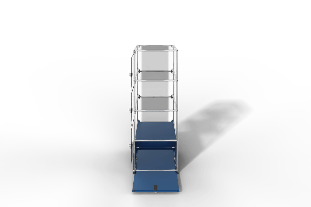 USM Haller Glasvitrine mit 3 Glastüren und 1 Klapptüre Produktbild
