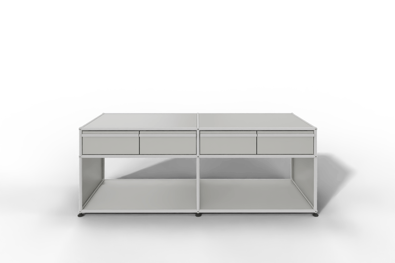 USM Haller Sideboard, mit 4 Schubladen A6 und 2 offenen Fächern. Tiefe 50 cm. Produktbild