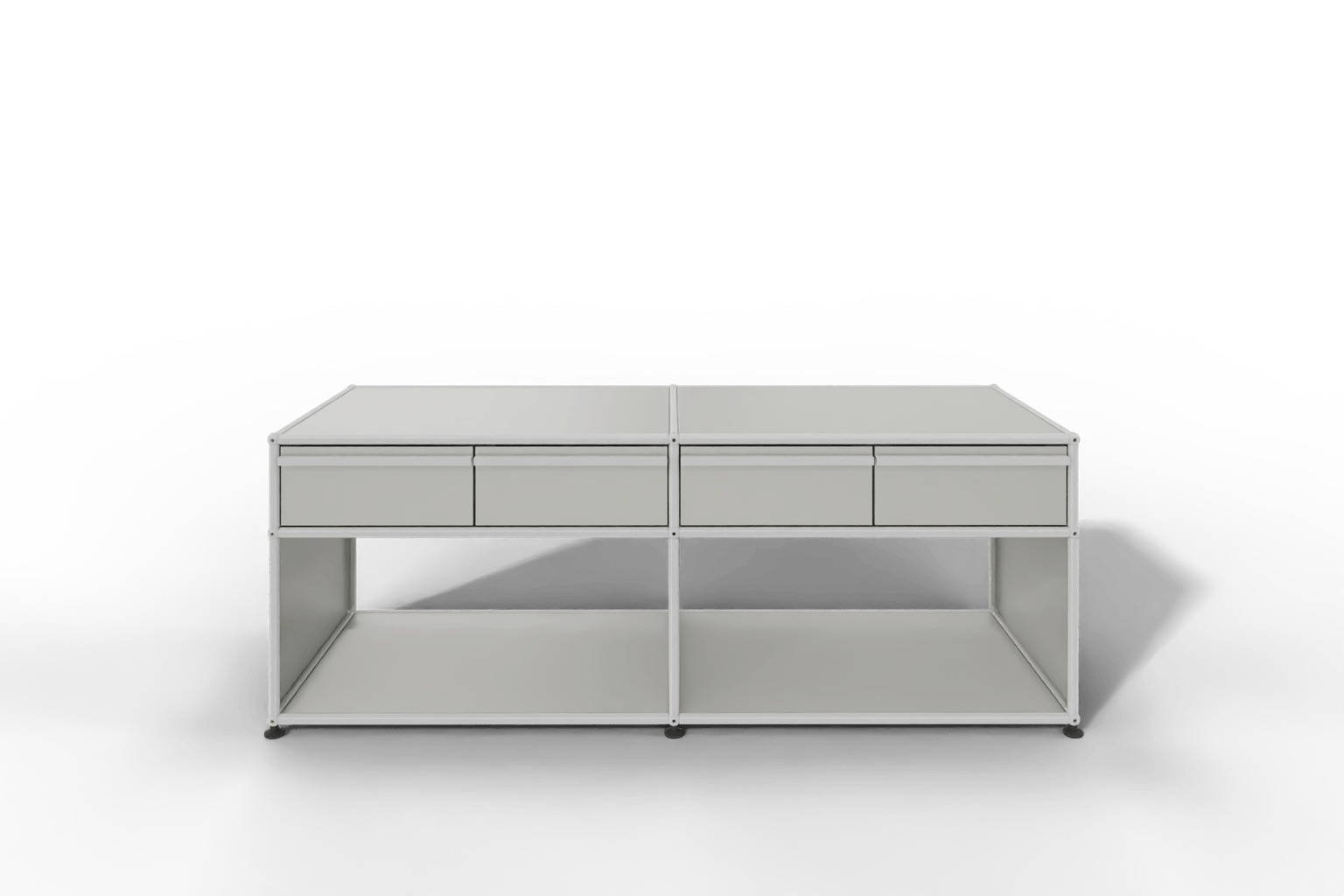 USM Haller Sideboard, mit 4 Schubladen A6 und 2 offenen Fächern. Tiefe 50 cm. Produktbild