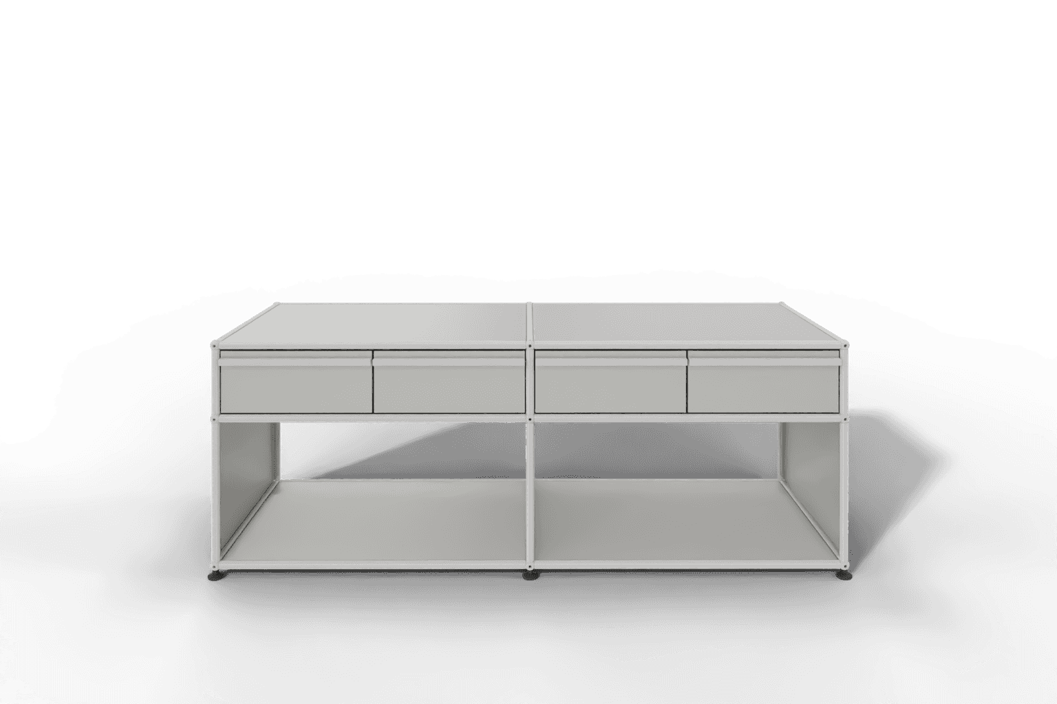 USM Haller Sideboard, mit 4 Schubladen A6 und 2 offenen Fächern. Tiefe 50 cm. Produktbild