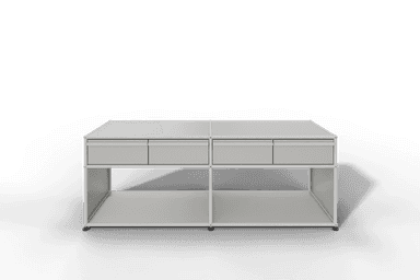USM Haller Sideboard, mit 4 Schubladen A6 und 2 offenen Fächern. Tiefe 50 cm. Produktbild
