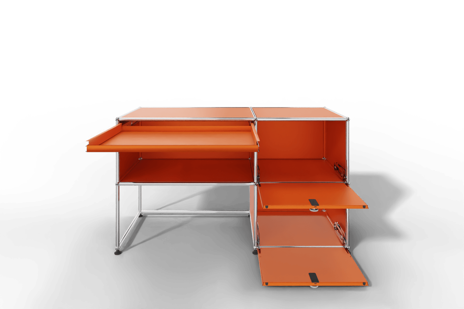 USM Haller Arbeitsplatz mit zwei Klapptüren Produktbild