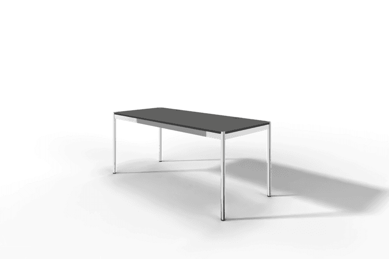 USM Haller Tisch Plus,Tiefe 750 mm, Oberfläche Linoleum Produktbild