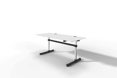 USM Haller Kitos M Plus, MDF pulverbeschichtet reinweiss, mechanisch höhenverstellbar Produktbild