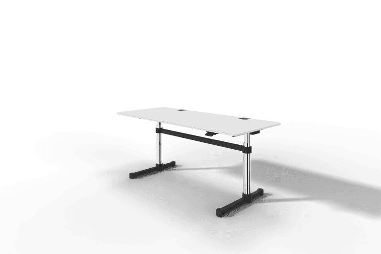 USM Haller Kitos M Plus, MDF pulverbeschichtet reinweiss, mechanisch höhenverstellbar Produktbild